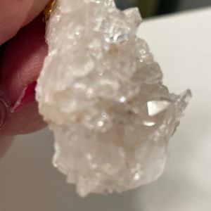Pendant 2" of REAL quartz druzy for energy! (No chain included.)